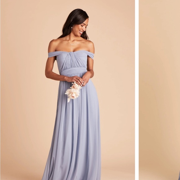 Birdy Grey- Christina Convertible Tulle Dress NWT in Dusty Blue XL - Picture 3 of 6